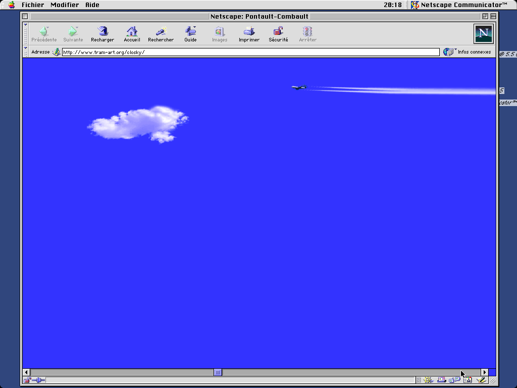 Claude Closky, ‘Pontault-Combault’, 2000, Paris: Tram, web flyer. Flash (http://search.it.online.fr/mirror/ClaudeClosky/Tram/).